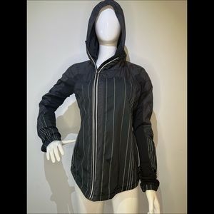 LULULEMON ATHLETICA Pinstripe Zip Reflective & Glow Jacket